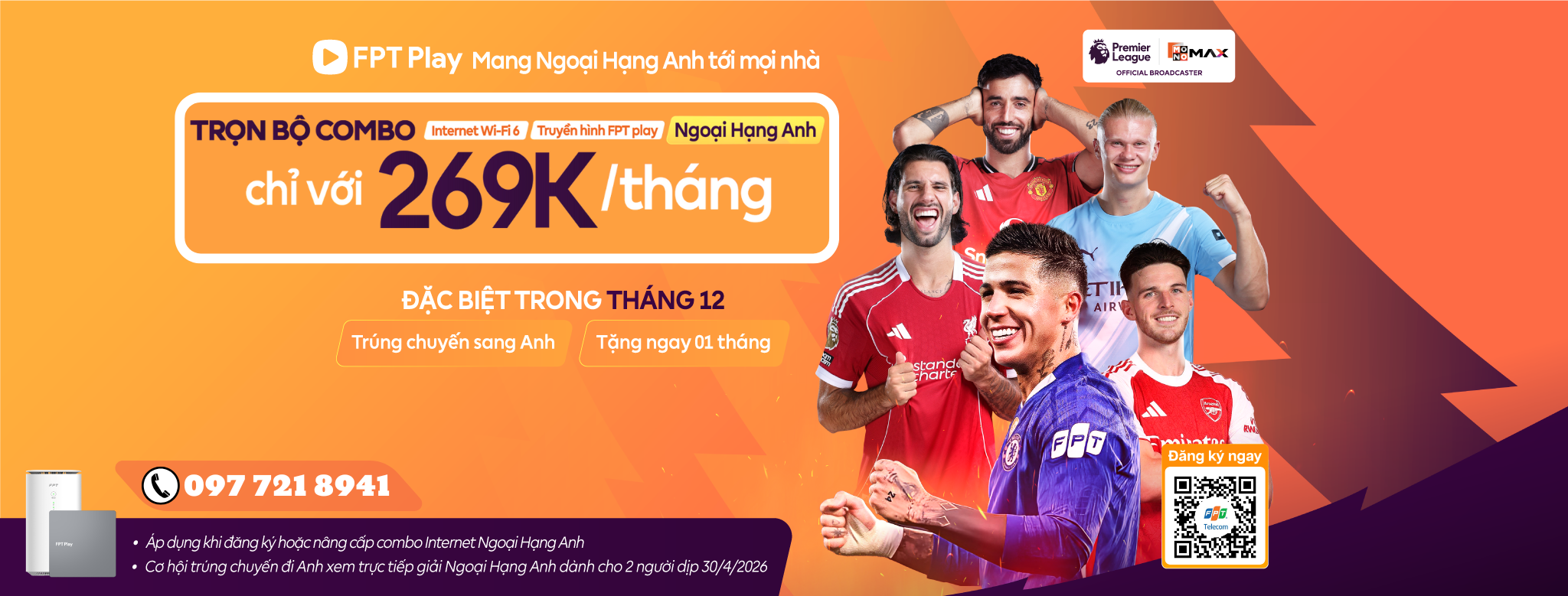 Bảng Giá Internet & Truyền Hình Xem Ngoại Hạng Anh Mới Nhất