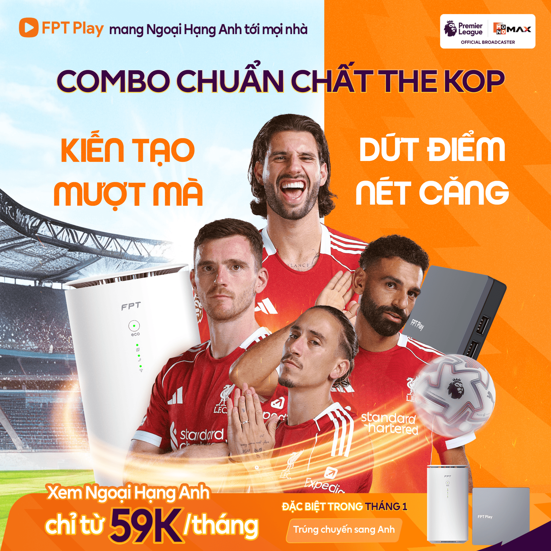 Đăng Ký Xem Ngoại Hạng Anh Chỉ Từ 59K/Tháng(2K/Ngày)